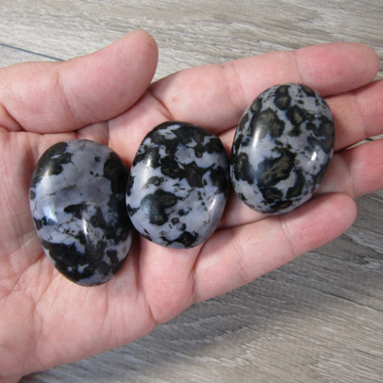 Mystic Merlinite Handheld Gemstone Palm Stones for Energy Work