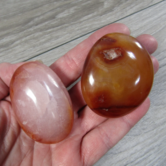 Carnelian Freeform Gemstone Palm Stones for Sale