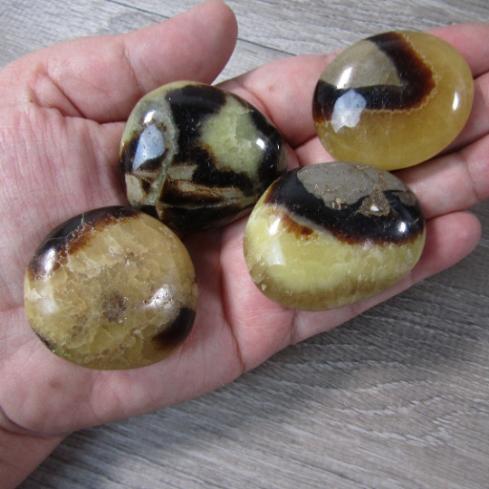 Calcite in Barite Freeform Healing Crystals Palm Stone Bulk Wholesale