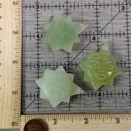 carved sun beads - wholesale