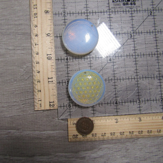 opalite large hole beads - bulk