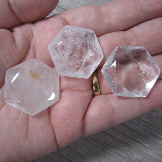 Clear Quartz Star of David gemstone carvings perfect for metaphysical retailers
