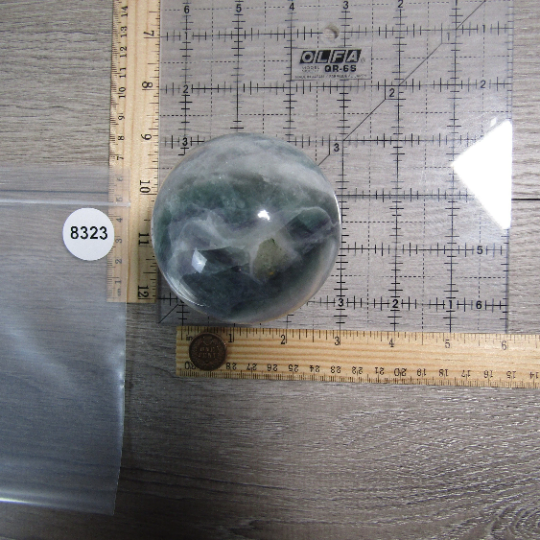 Large Fluorite Sphere for crystal energy work