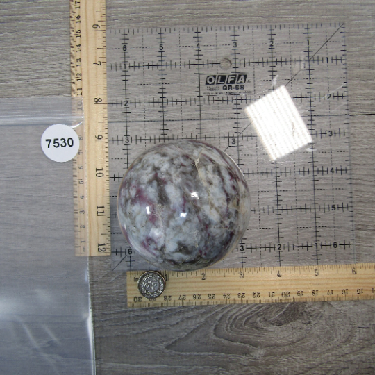 Large Pink Tourmaline in Quartz Sphere – Display Crystal