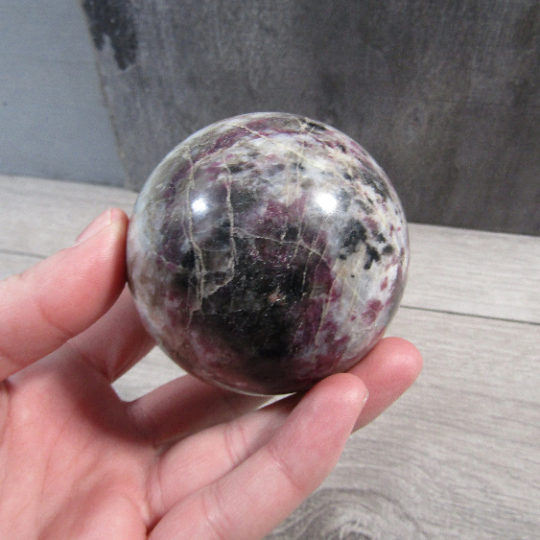Large Pink Tourmaline in Quartz Sphere – Display Crystal