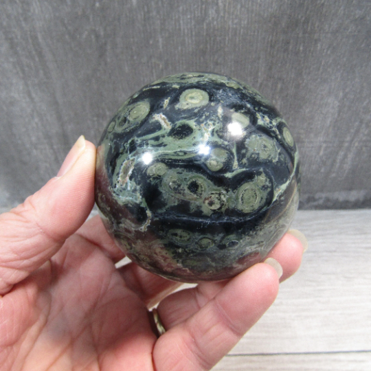 Kambaba Jasper Sphere – Large Display Size for Crystal Shops