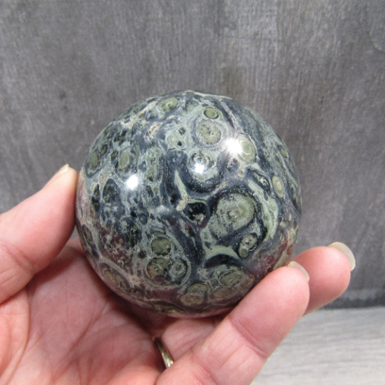 Kambaba Jasper Sphere – Large Display Size for Crystal Shops