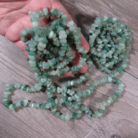 Aventurine Natural Chip Necklace for resale