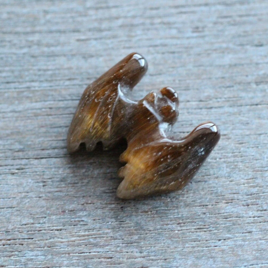 tiger eye bat stone figurines for gift stores