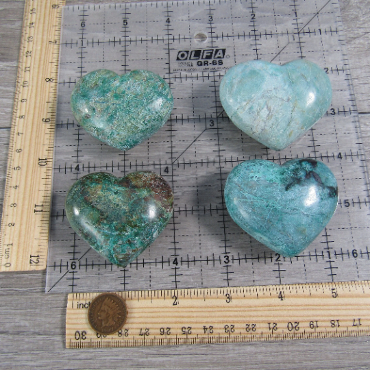 chrysocolla large hearts for wedding planners