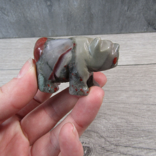 African bloodstone bear figuirne for resale