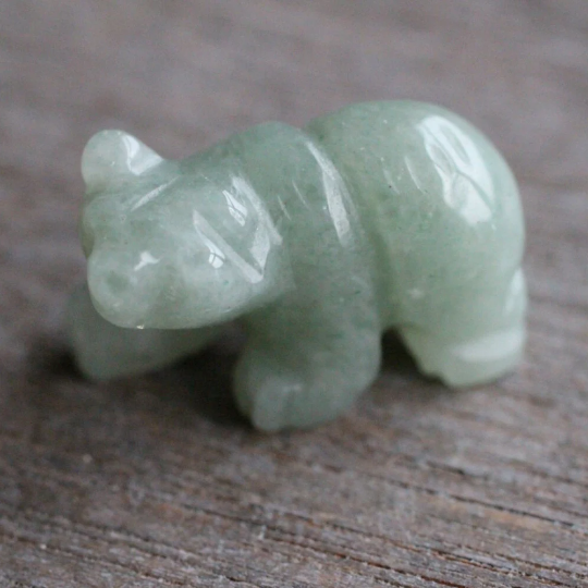 aventurine bear 1 inch crystal figurines