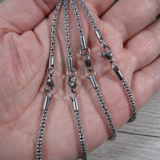 Stainless Steel Necklace Chains – Assorted Styles for Jewelry