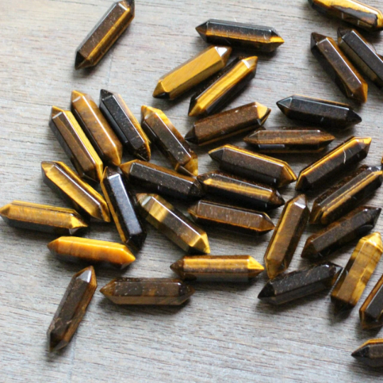 tiger eye gemstone wand for spiritual use, bulk