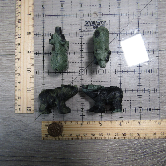 Kambaba jasper bear figuirne