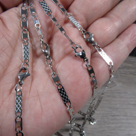 Stainless Steel Necklace Chains – Assorted Styles for Jewelry