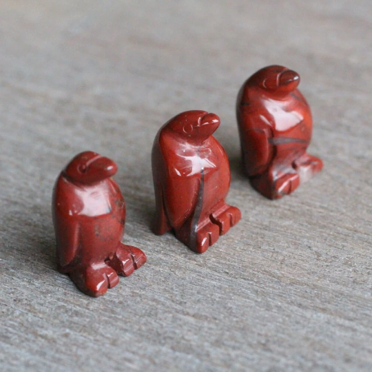 red jasper penguin spiritual figurines wholesale