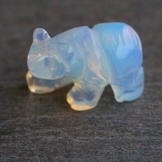 Opalite bear small gemstone figurines wholesale