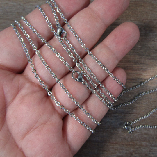 wholesale steel necklace chains for gift shops and crystal stores