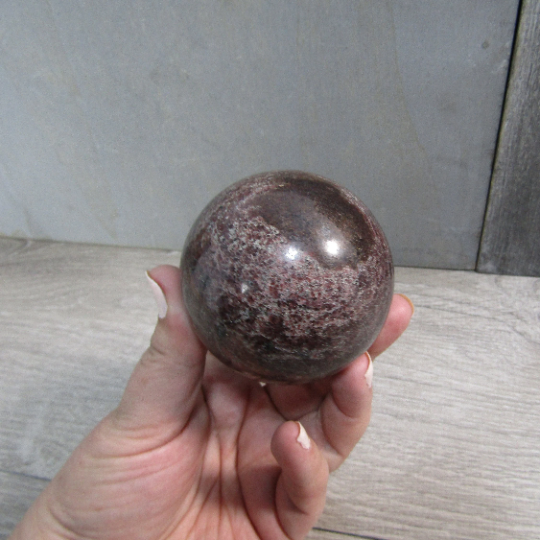 Deep Red Garnet Sphere for Metaphysical Use