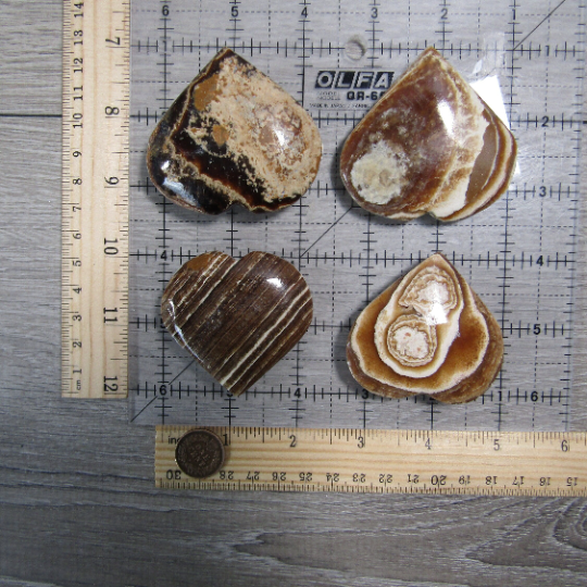 aragonite heart shaped crystals - wholesale