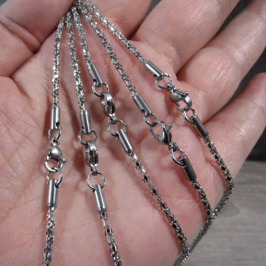 Stainless Steel Necklace Chains – Assorted Styles for Jewelry
