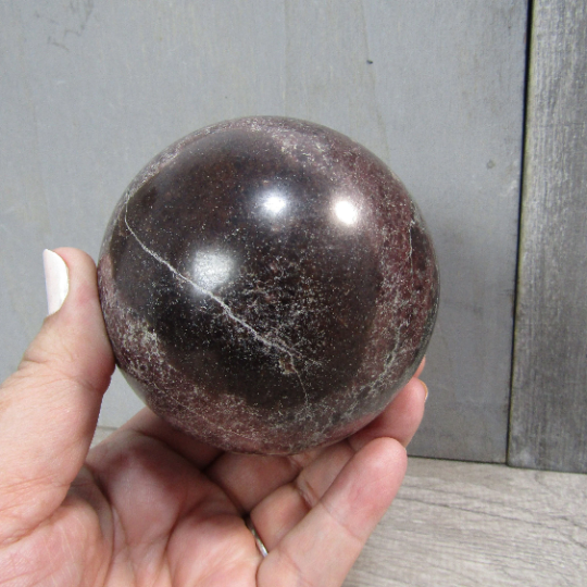 Large Garnet Display Sphere – Wholesale Deep Red Crystal