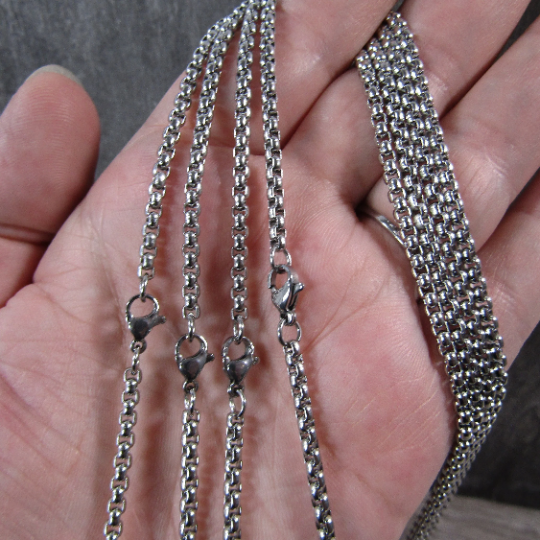 Stainless Steel Necklace Chains – Assorted Styles for Jewelry