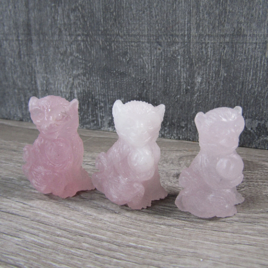 rose quartz wholesale monkey figurine carved from gemstone