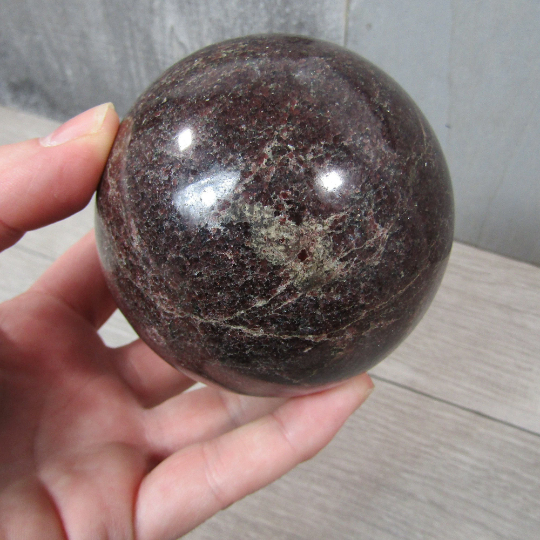 Large Garnet Display Sphere – Wholesale Deep Red Crystal
