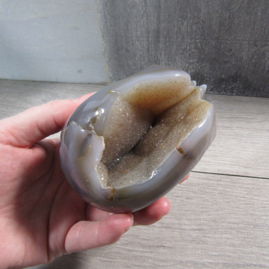 druzy agate crystal retailer skull decor