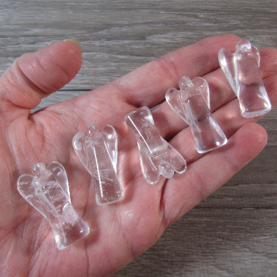 clear quartz bulk mini crystal angel figurines for shops