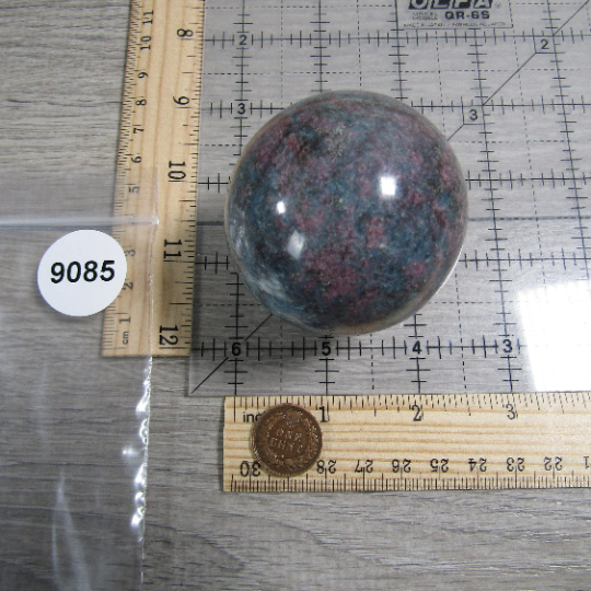 Ruby in Kyanite Sphere – Large Display Crystal for Retailers