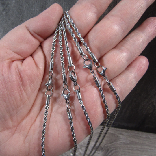 Stainless Steel Necklace Chains – Assorted Styles for Jewelry