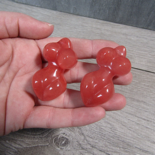 cherry quartz wholesale crystal goddess figure