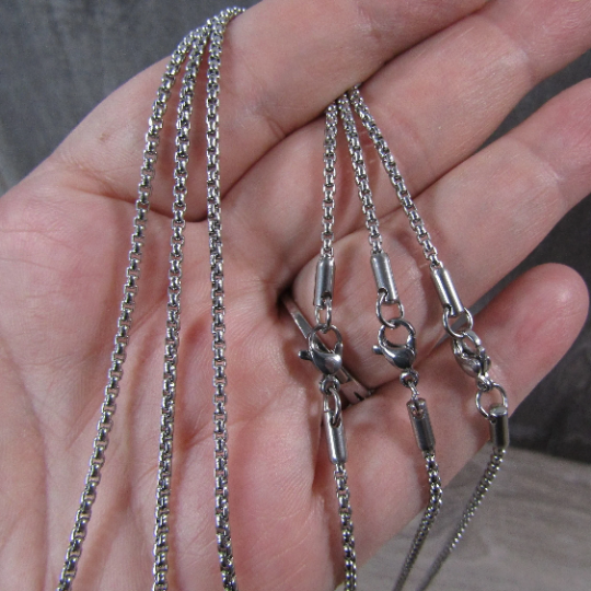 Stainless Steel Necklace Chains – Assorted Styles for Jewelry