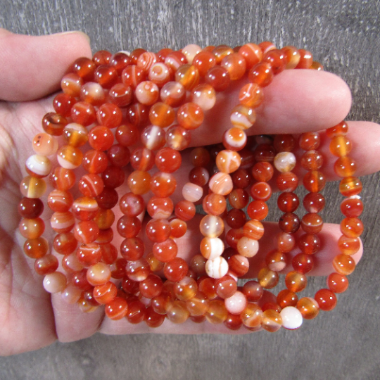 Carnelian bulk beaded gemstone bracelets for resale
