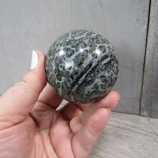Kambaba Jasper Sphere – Large Display Size for Crystal Shops