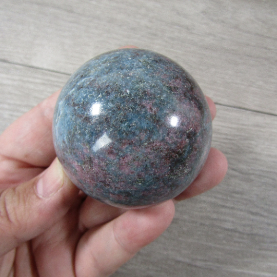 Ruby in Kyanite Sphere – Large Display Crystal for Retailers