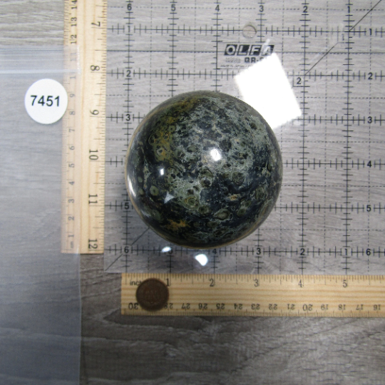 Kambaba Jasper Sphere – Large Display Size for Crystal Shops