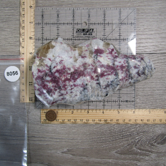 pink touwmaline in quartz flame home decor