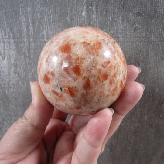 Large Sunstone Sphere for Display – Crystal Decor