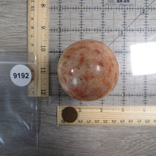 Large Sunstone Sphere for Display – Crystal Decor