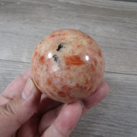 Large Sunstone Sphere for Display – Crystal Decor