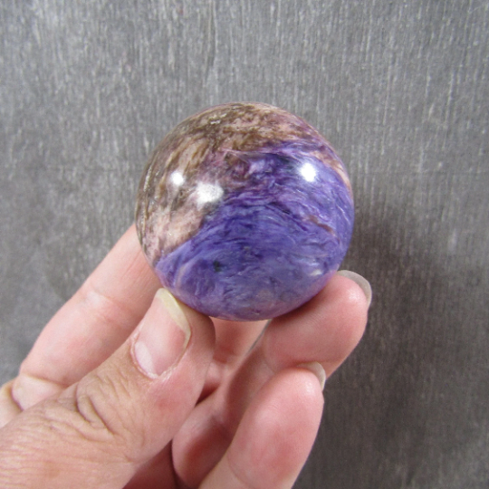 Bulk Charoite Crystal Spheres for Metaphysical Stores