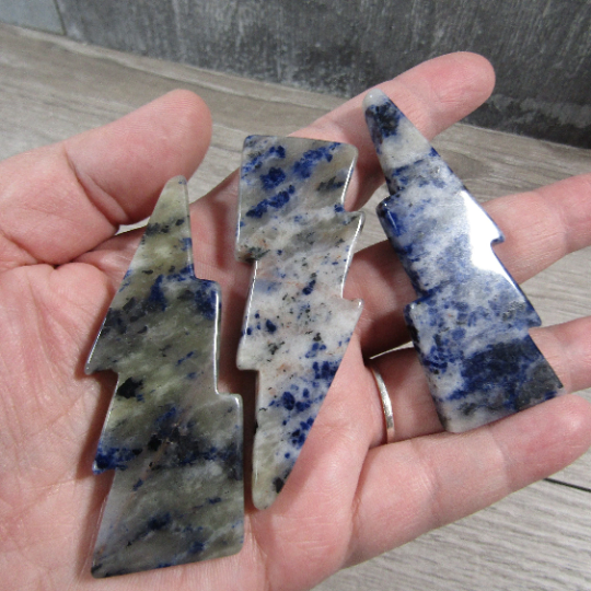 sodalite gemstone lightning bolt wholesale
