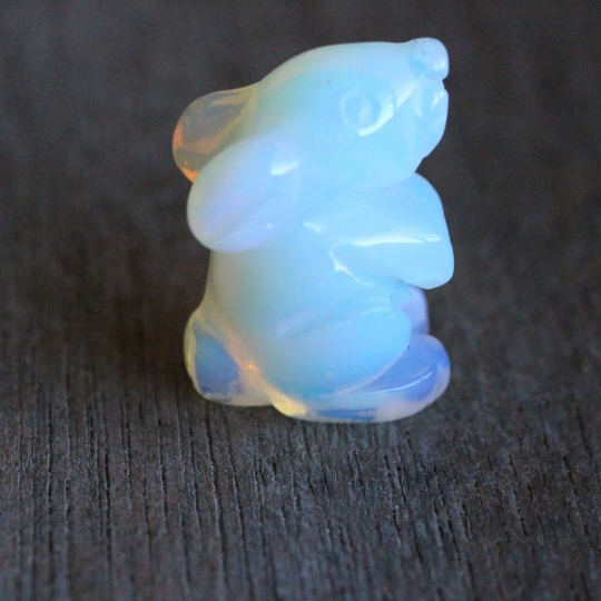 opalite bunny for crystal stores