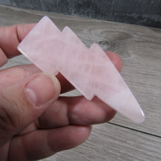 rose quartz bulk lightning bolt crystals