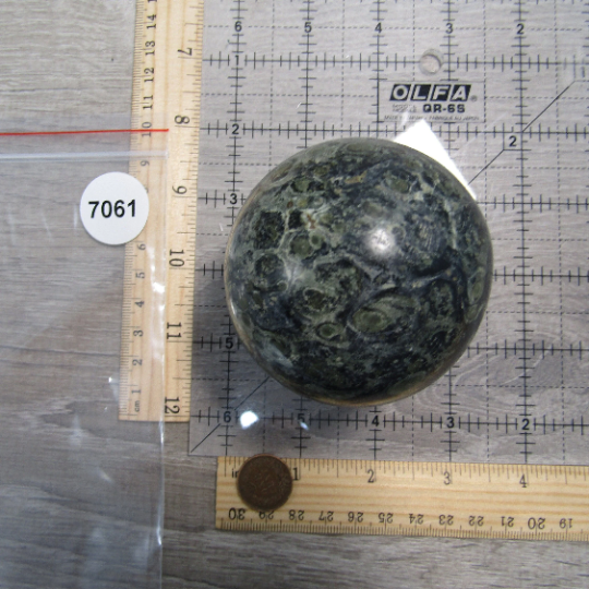Kambaba Jasper Sphere – Large Display Size for Crystal Shops
