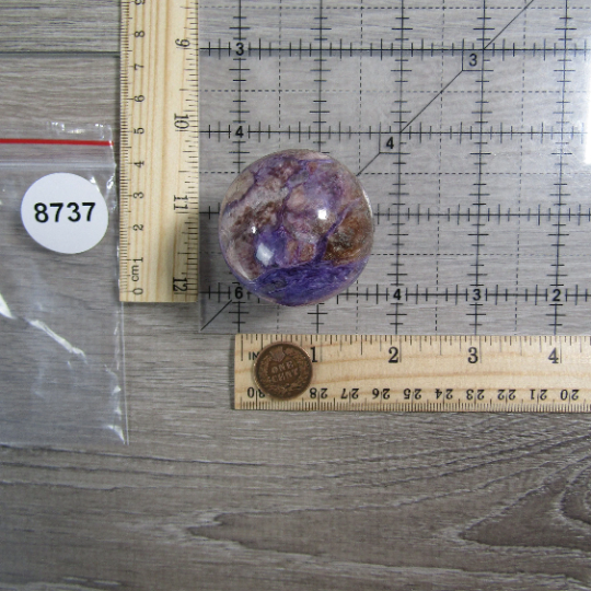 Charoite Sphere for Crystal Retail Display
